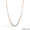 Jewelove™ Chains Designer Uni-Sex Platinum & Rose Gold Chain JL PT CH 955