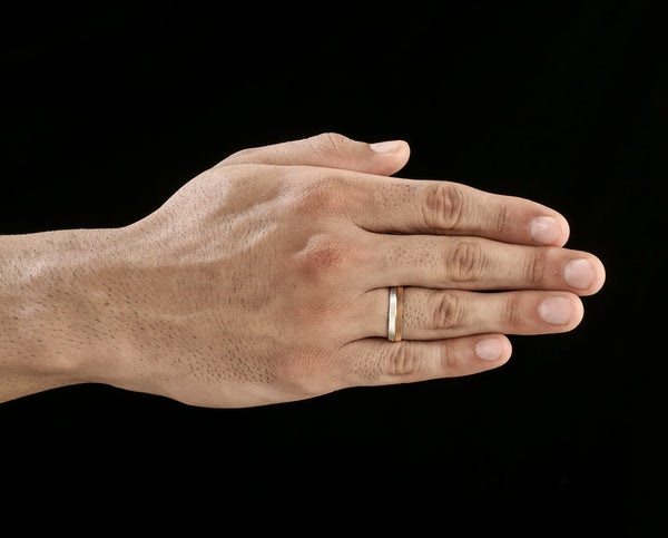 Jewelove™ Rings Designer Unisex Platinum & Rose Gold Couple Rings JL PT 1150