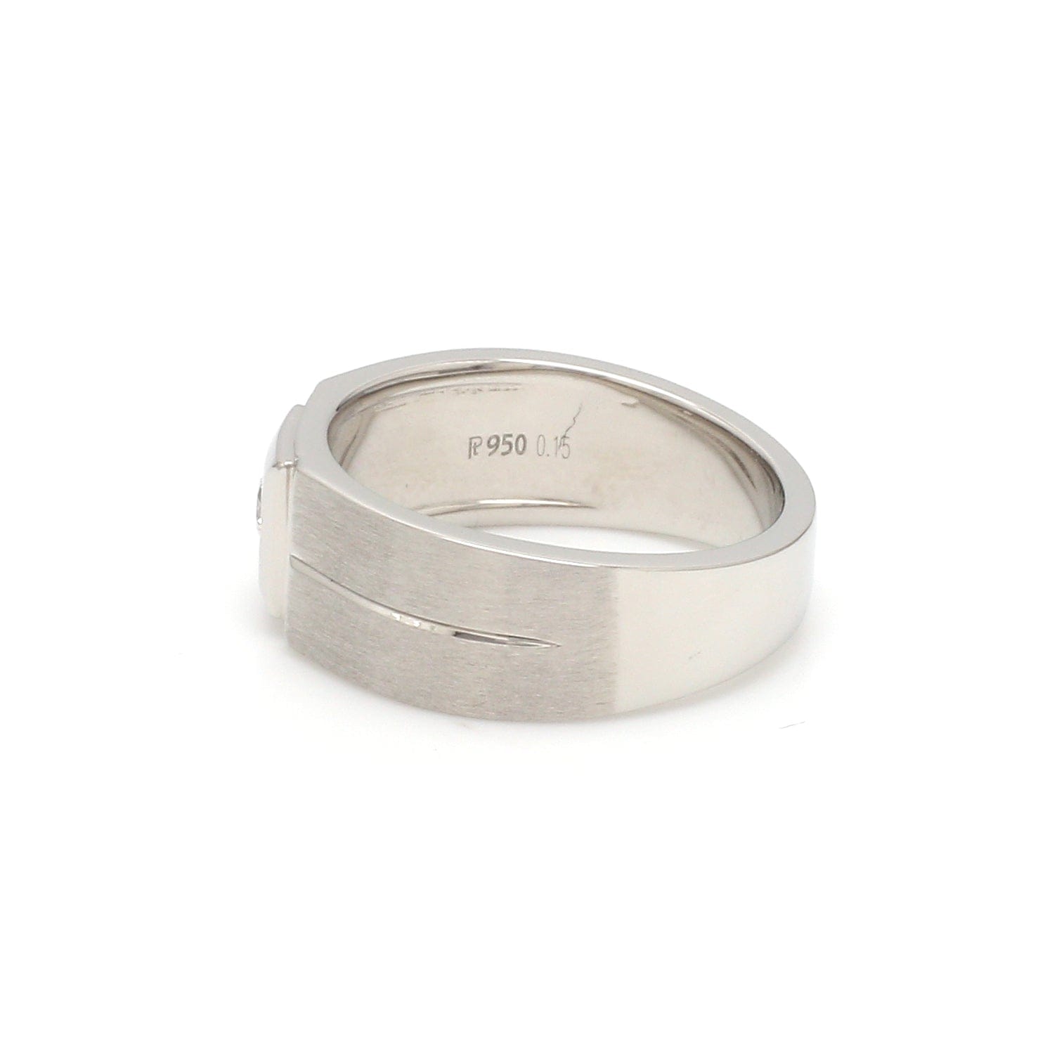 Jewelove™ Rings Diamond Platinum Ring for Men JL PT 1110