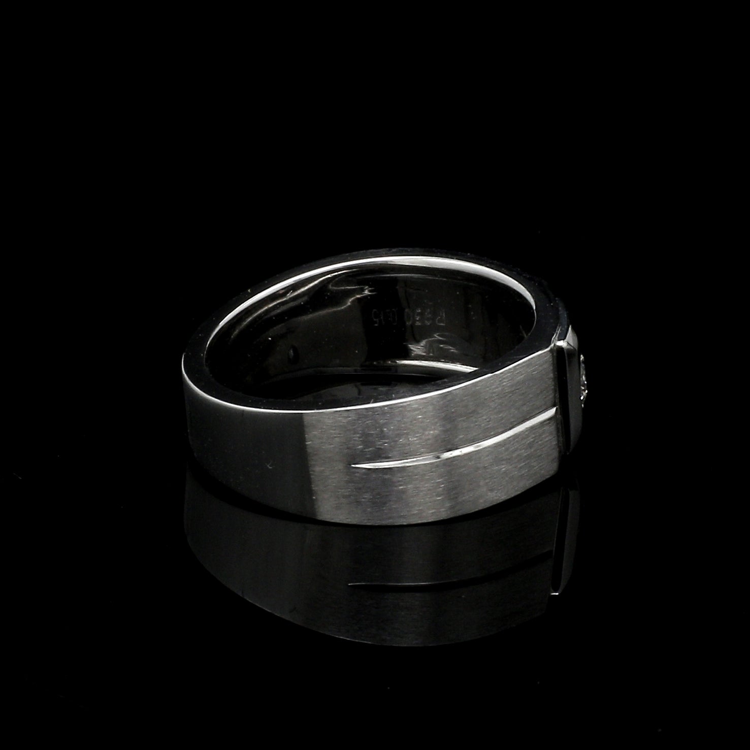 Jewelove™ Rings Diamond Platinum Ring for Men JL PT 1110