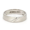 Jewelove™ Rings Men's Band only / SI IJ Elegant Platinum Couple Rings JL PT 453