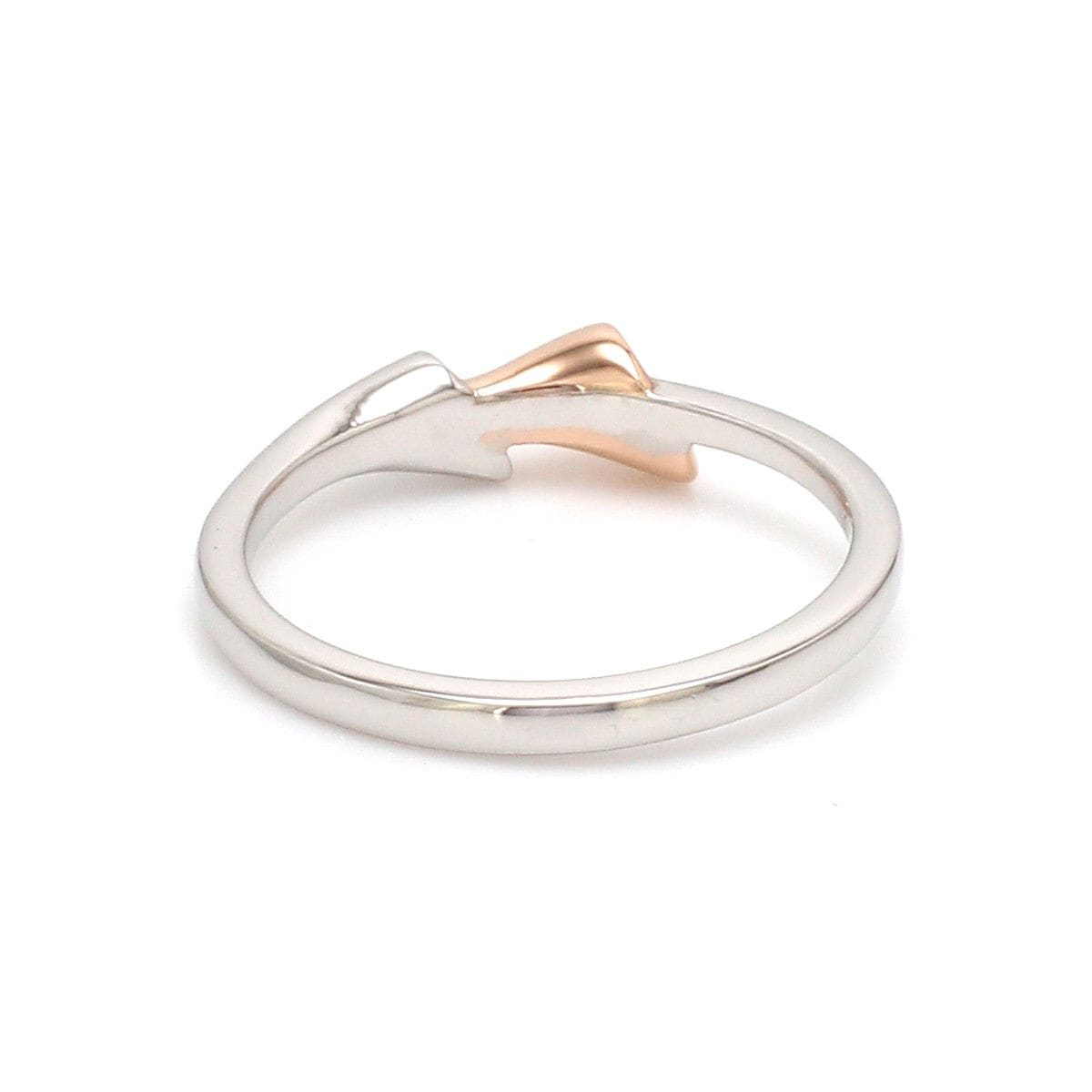 Jewelove™ Rings Women's Band only Evara Plain Platinum Rose Gold Ring for Women JL PT 1409