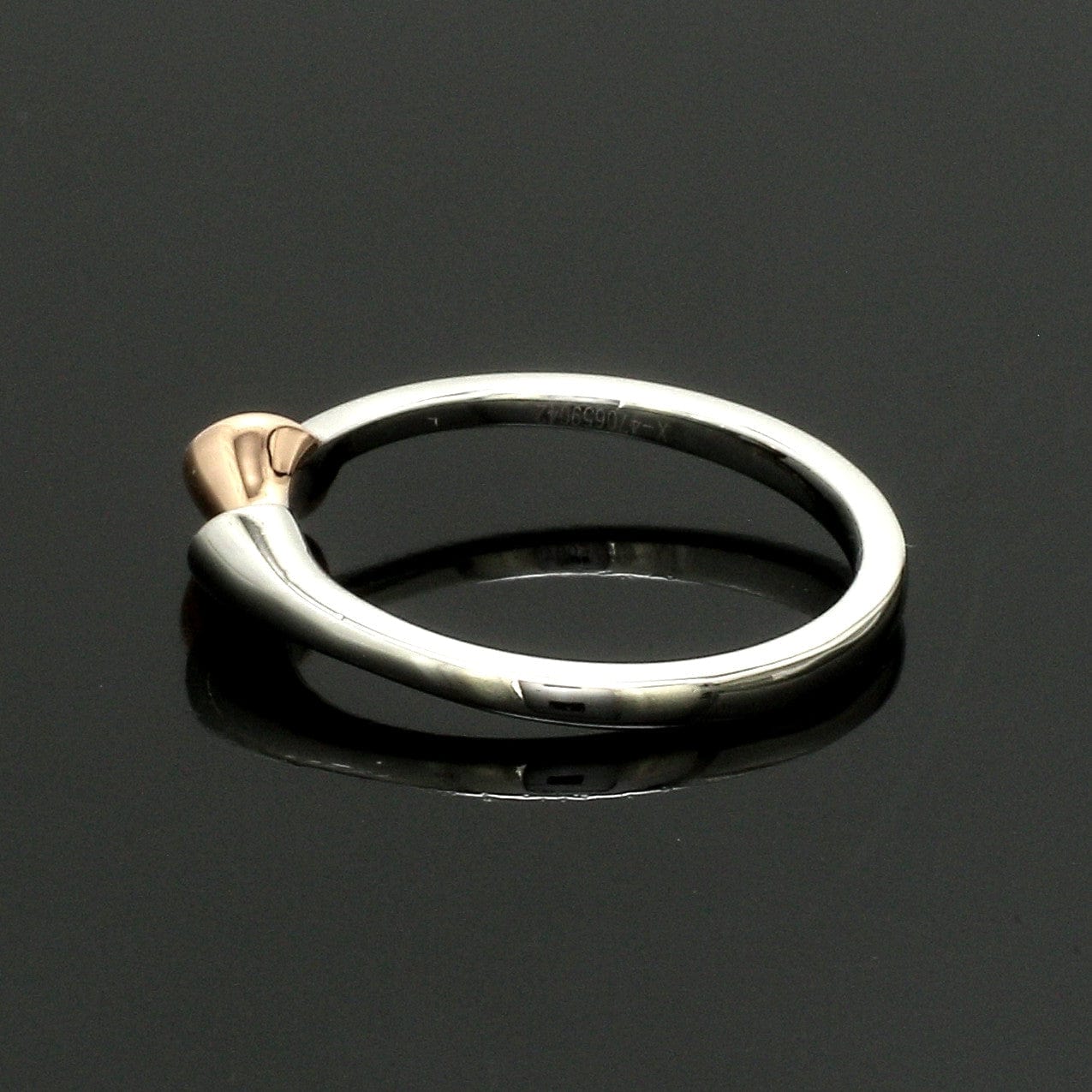 Jewelove™ Rings Women's Band only Evara Plain Platinum Rose Gold Ring for Women JL PT 1409