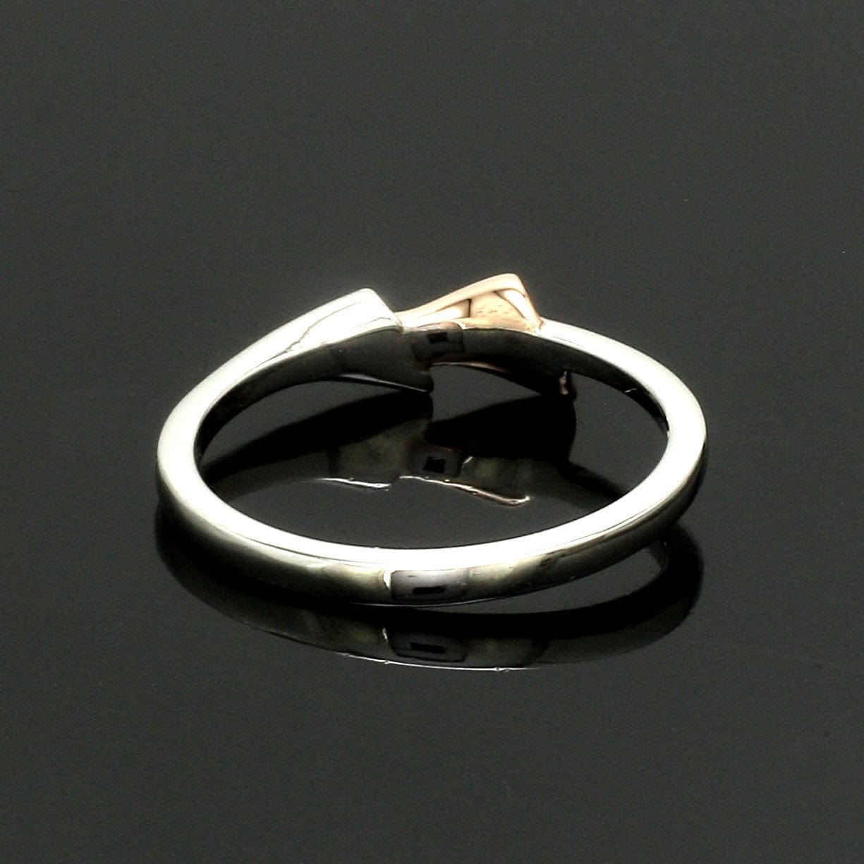 Jewelove™ Rings Women's Band only Evara Plain Platinum Rose Gold Ring for Women JL PT 1409