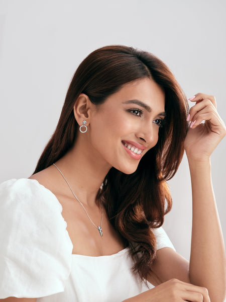Jewelove™ Earrings Evara Platinum Diamond Earrings with Two Different Looks JL PT E 316