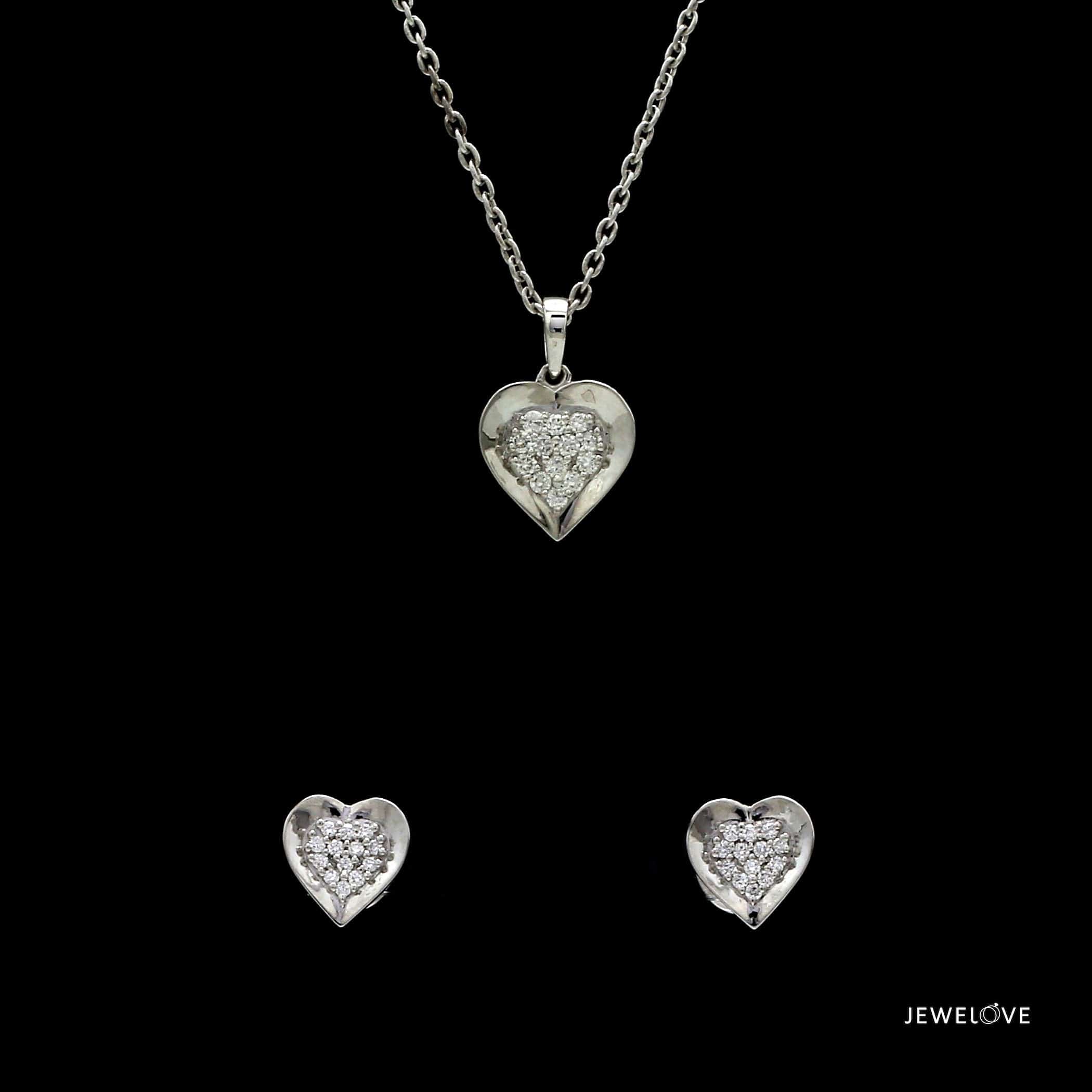 0.5ct Floating Diamond Solitaire Heart Necklace – 770 Fine Jewelry