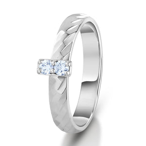 Evara Platinum Diamond Ring for Women JL PT 1087 – Jewelove™