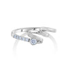 Jewelove™ Rings SI IJ / Women's Band only Evara Platinum Diamond Ring for Women JL PT 1089