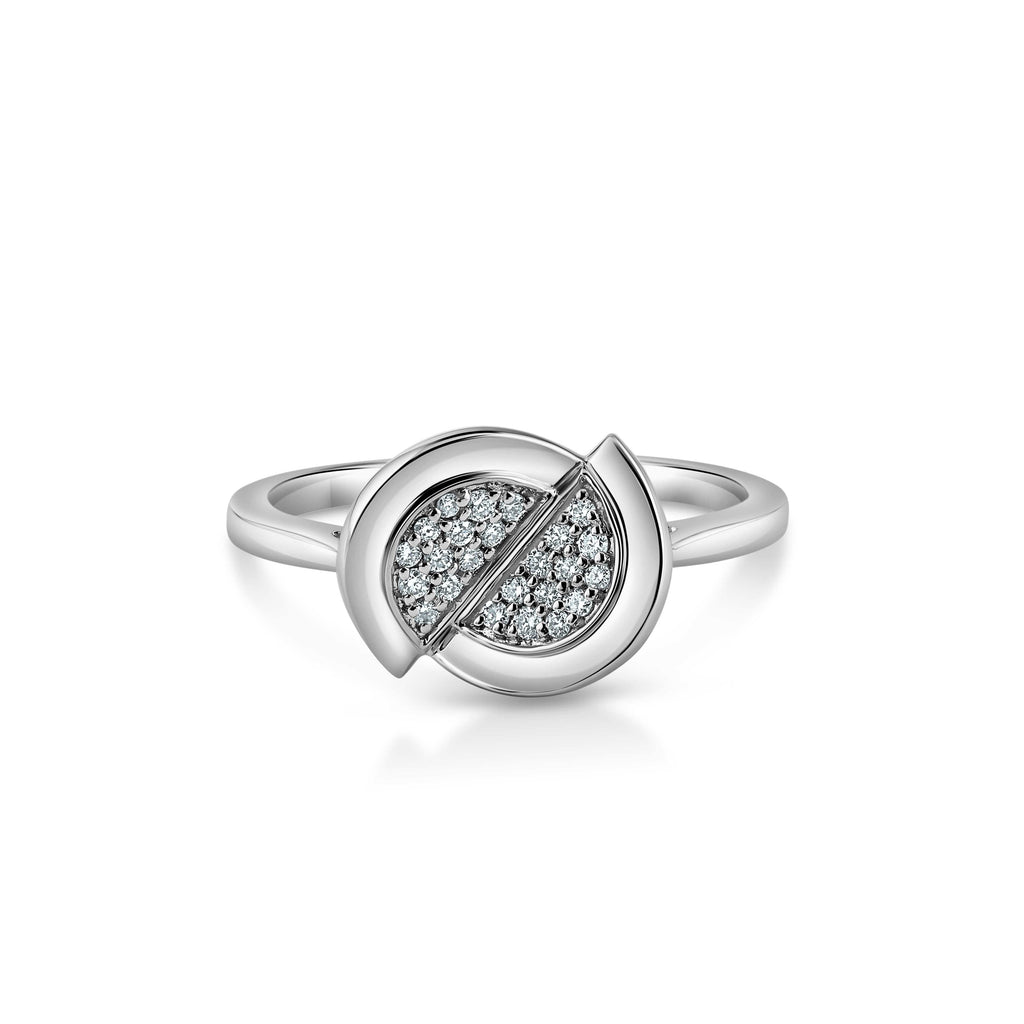 Jewelove™ Rings Evara Platinum Diamond Ring for Women JL PT 1352