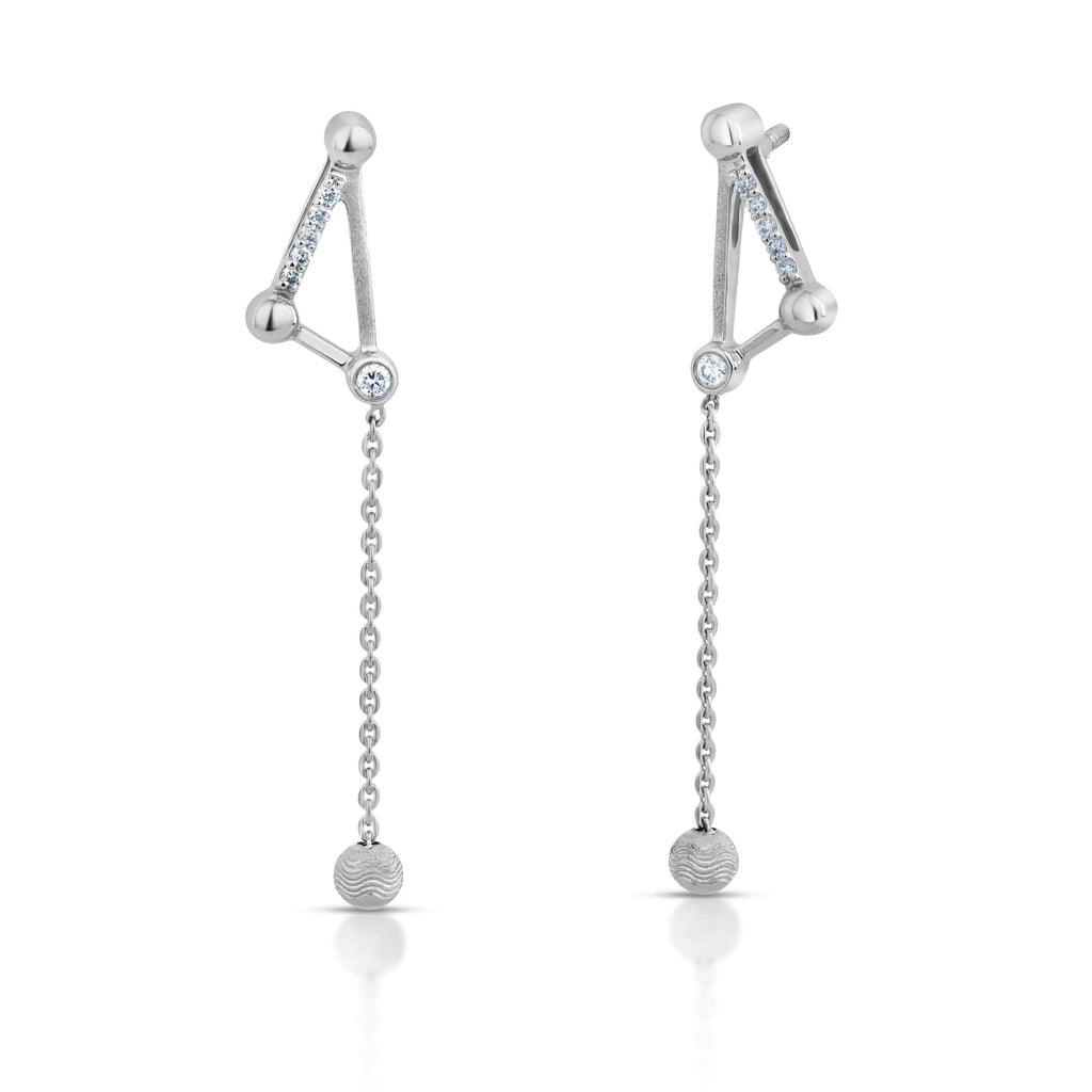Jewelove™ Earrings SI IJ Evara Platinum Diamonds Earrings for Women JL PT E 266