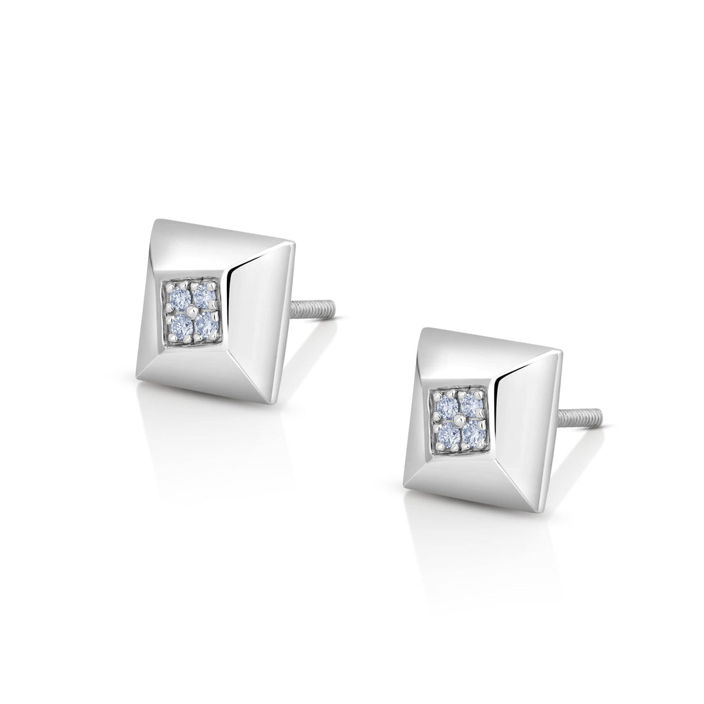 Jewelove™ Earrings SI IJ Evara Platinum Diamonds Earrings for Women JL PT E 269