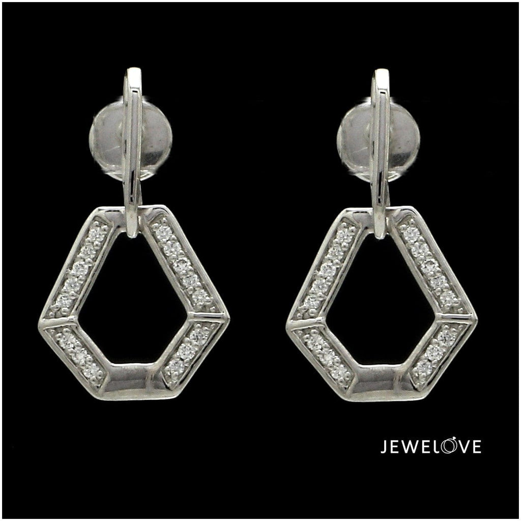 Jewelove™ Earrings Evara Platinum Diamonds Earrings for Women JL PT E 309-PT