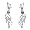 Jewelove™ Necklaces & Pendants Earrings Only Evara Platinum Earrings with Diamonds JL PT E 21
