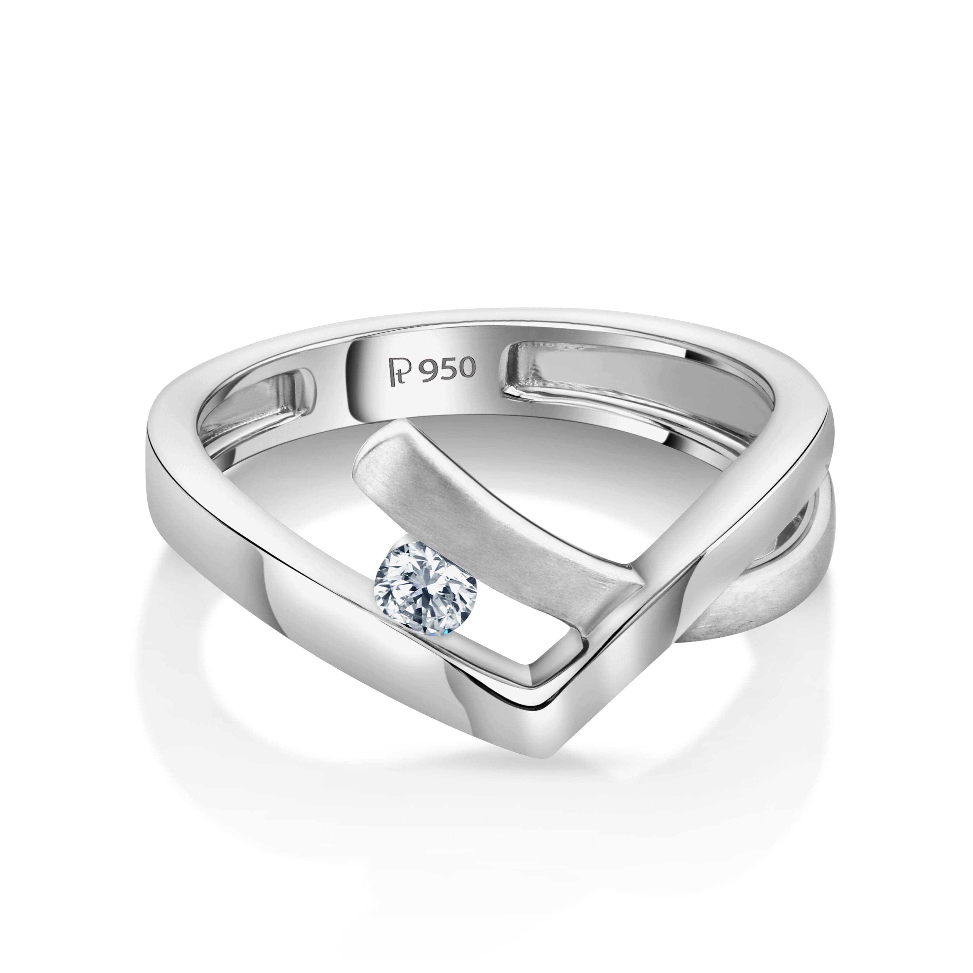Couple Rings Evara Platinum Jewellery Online Shopping Evara