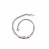 Jewelove™ Bangles & Bracelets Evara Platinum Rose Gold Diamond Bracelet for Women JL PTB 1267