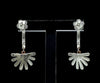 Jewelove™ Earrings Evara Platinum Rose Gold Diamond Cut Earrings for Women JL PT E 256