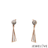 Jewelove™ Pendants & Earrings Evara Platinum Rose Gold Diamond Earrings for Women JL PT E 342