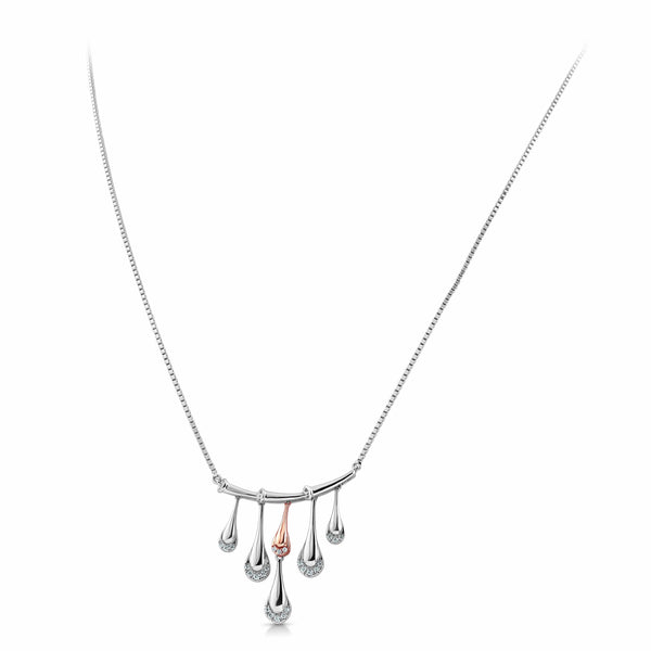 Jewelove™ Chains Evara Platinum Rose Gold Diamond Necklace Chain JL PT CH 210