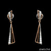 Jewelove™ Necklaces & Pendants Earrings only / SI IJ Evara Platinum Rose Gold Diamond Necklace Set for Women JL PT NE 342