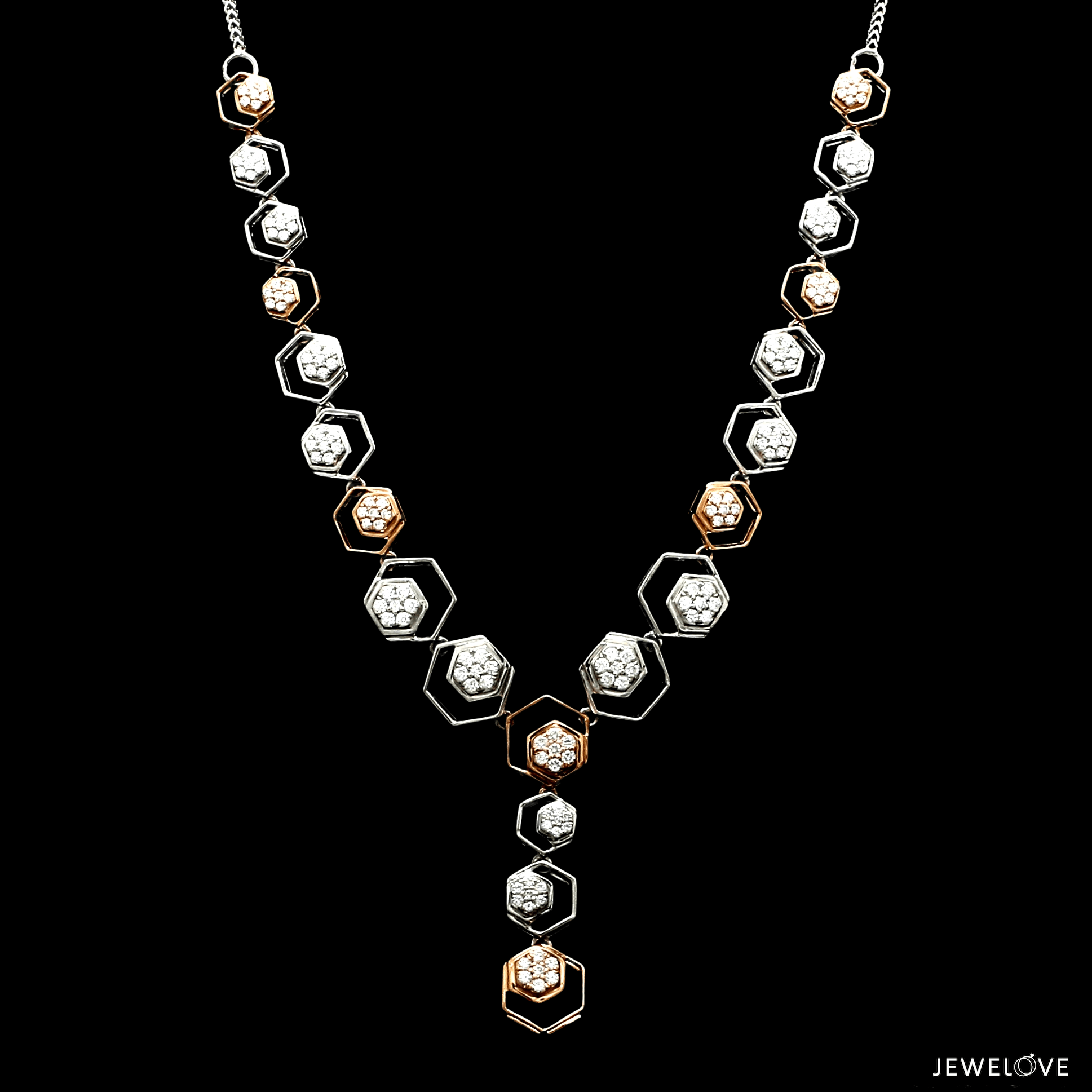 Platinum Evara Bridal Platinum Necklace Set Platinum Evara Bridal