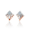 Jewelove™ Earrings SI IJ Evara Platinum Rose Gold Diamonds Earrings for Women JL PT E 255