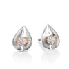 Jewelove™ Earrings SI IJ Evara Platinum Rose Gold Diamonds Earrings for Women JL PT E 262