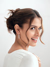 Jewelove™ Earrings Evara Platinum Rose Gold Diamonds Earrings for Women JL PT E 307