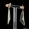 Jewelove™ Earrings Evara Platinum Rose Gold Diamonds Earrings for Women JL PT E 311
