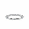 Jewelove™ Rings SI IJ / Women's Band only Half Eternity Platinum Ring with Diamonds for Women JL PT 0018