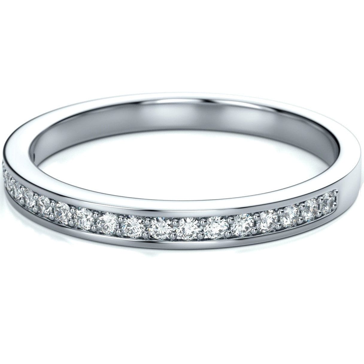 Women's pave 2025 wedding band