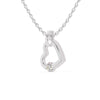 Jewelove™ Pendants Heart Platinum Diamond Solitaire Pendant for Women JL PT P 1219