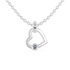 Jewelove™ Pendants SI IJ Heart Platinum Diamond Solitaire Pendant for Women JL PT P 1219