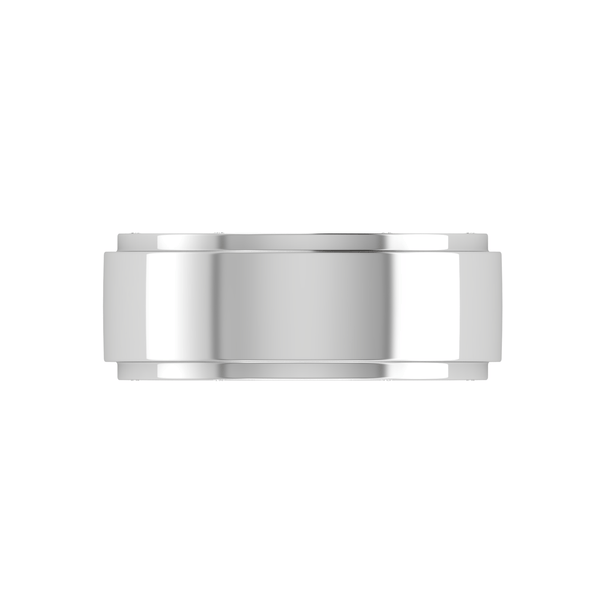 Jewelove™ Rings Heavy Platinum Diamond Edges Ring for Men JL PT MB RD 108
