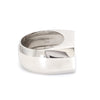 Jewelove™ Rings Men's Band only Heavy Platinum Flat Top Ring for Men JL PT 1210