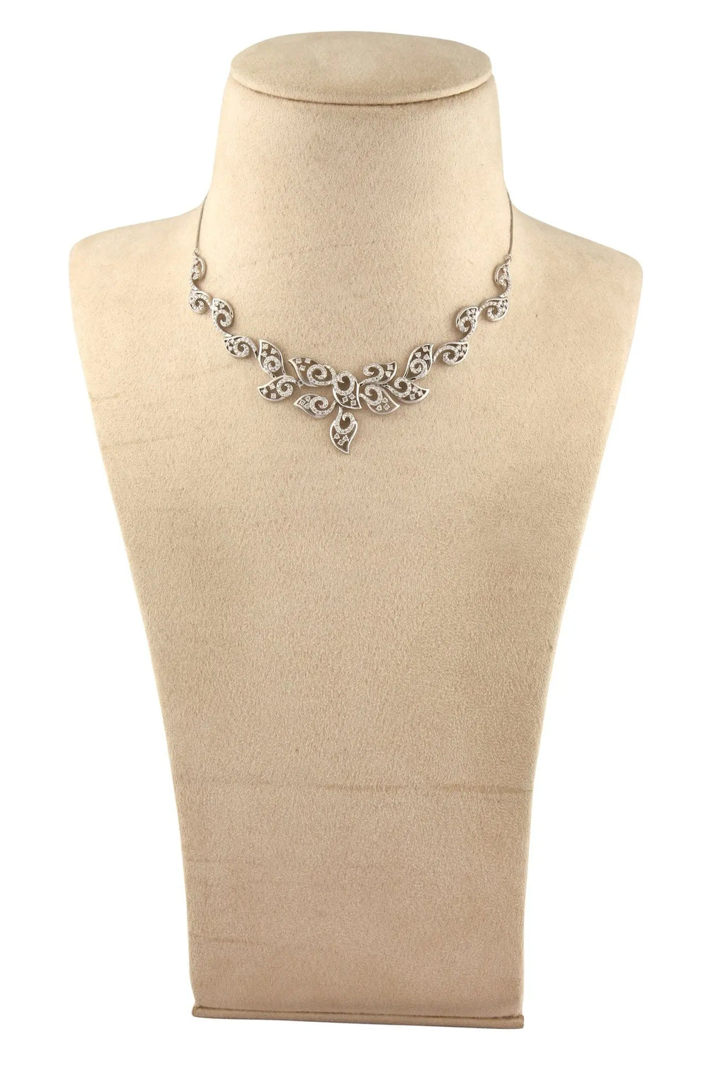 Jewelove™ Necklaces & Pendants Necklace Only Heavy Platinum Necklace with Diamonds JL PT N36