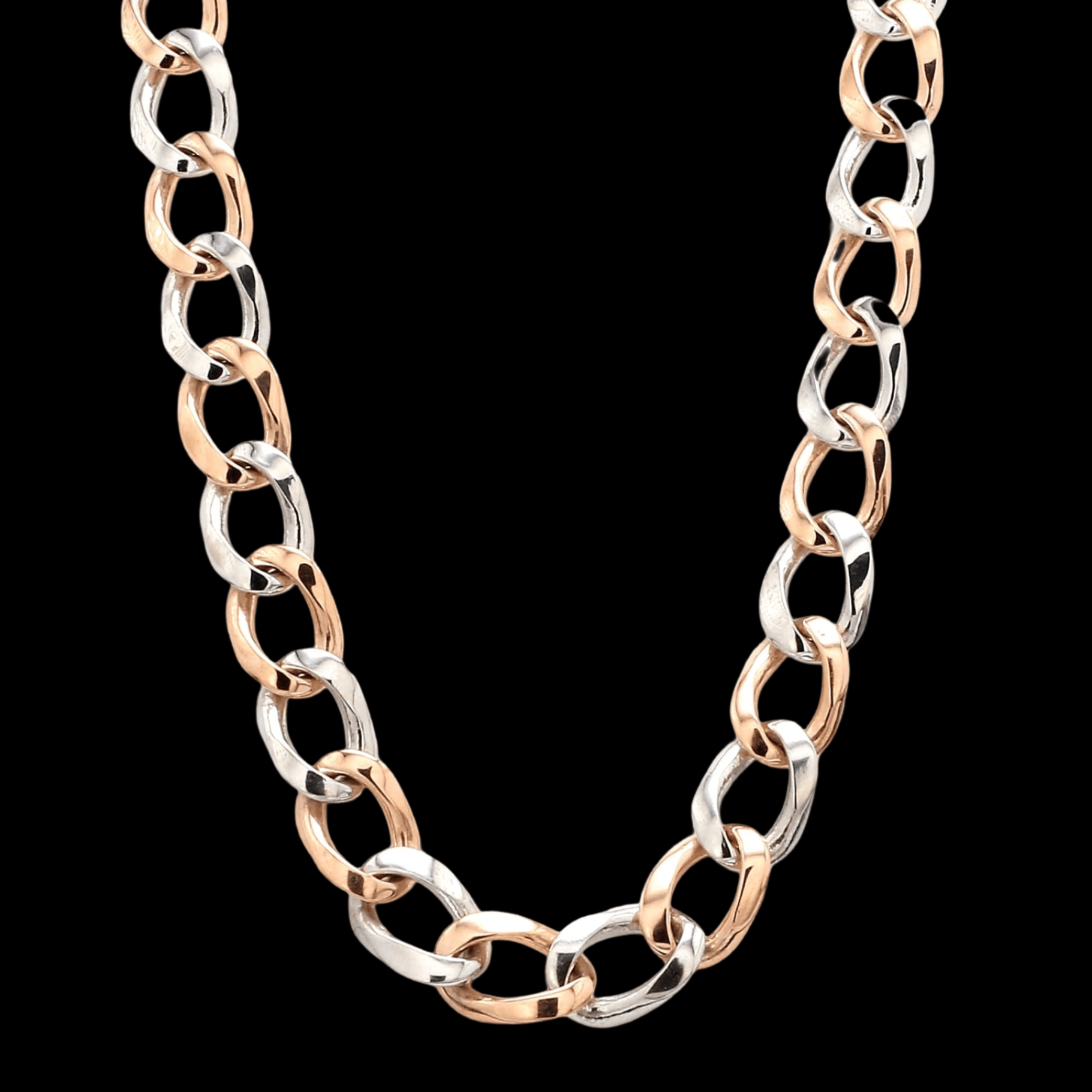 Heavy Platinum Rose Gold Chain for Men JL PT CH 1003 – Jewelove™