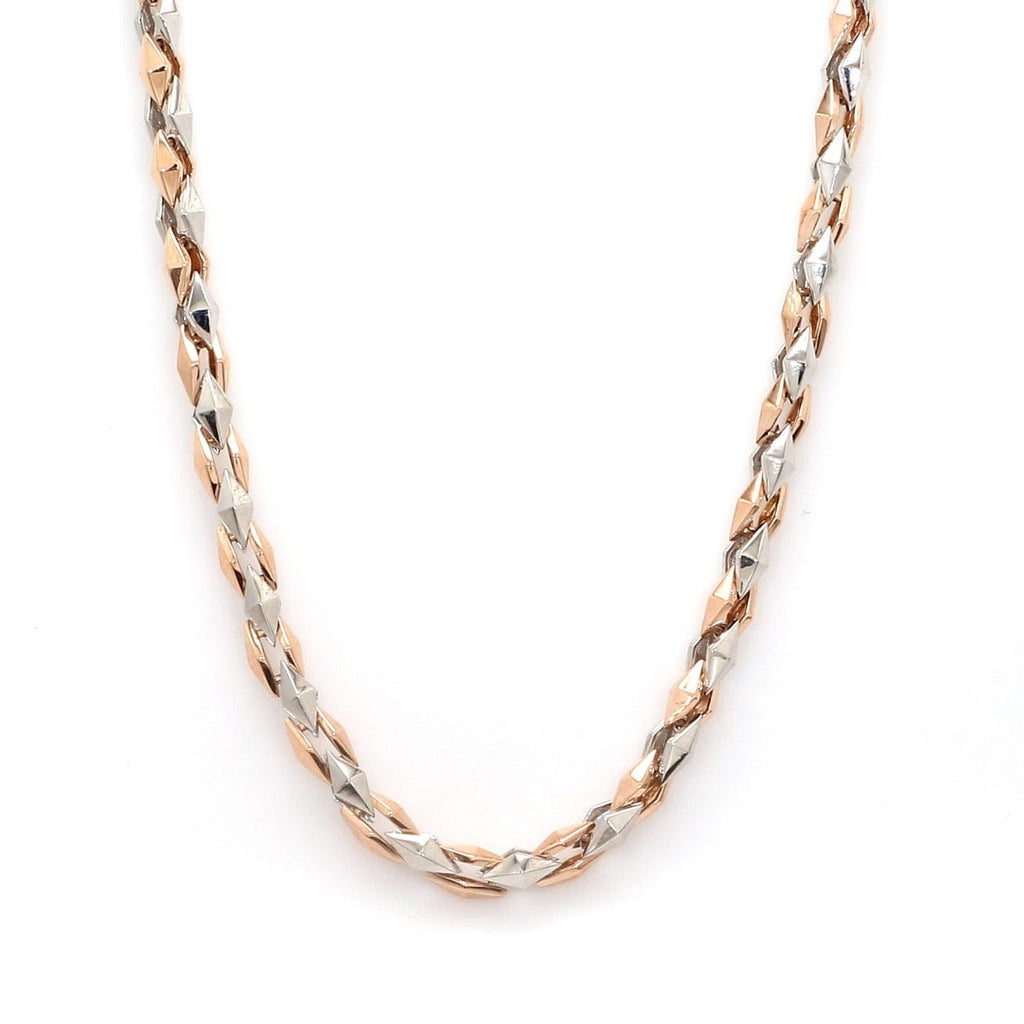 Jewelove™ Chains Heavy Platinum Rose Gold Chain for Men JL PT CH 1101