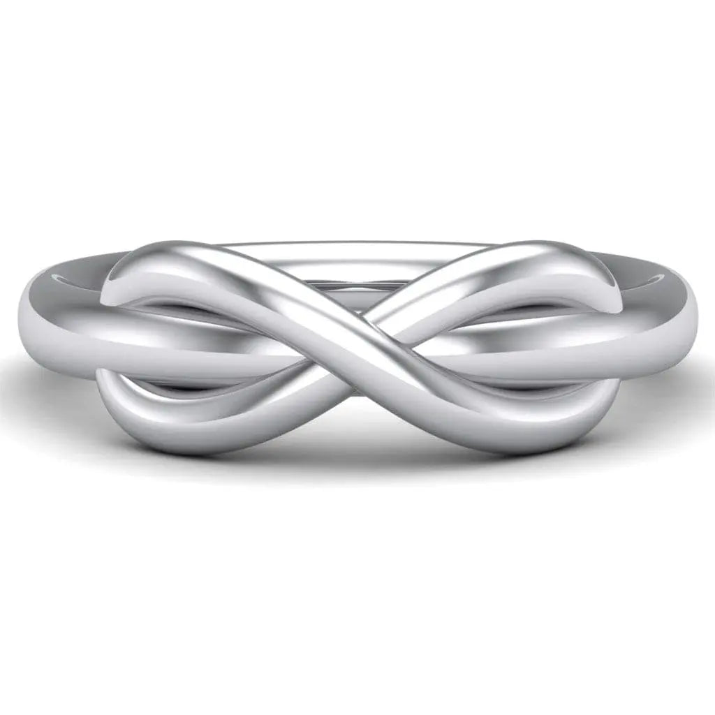 Platinum Rings - Infinity Plain Platinum Ring For Men JL PT 459 Table View