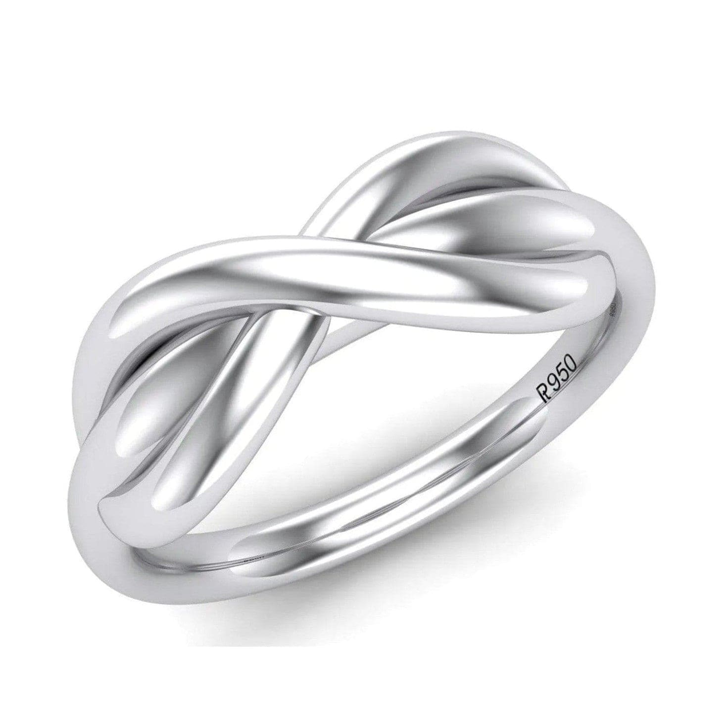 Infinity Plain Platinum Ring for Men JL PT 459 – Jewelove™