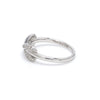 Left Side View of Infinity Platinum Ring with Diamonds for Women JL PT 460