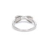 Back View of Infinity Platinum Ring with Diamonds for Women JL PT 460