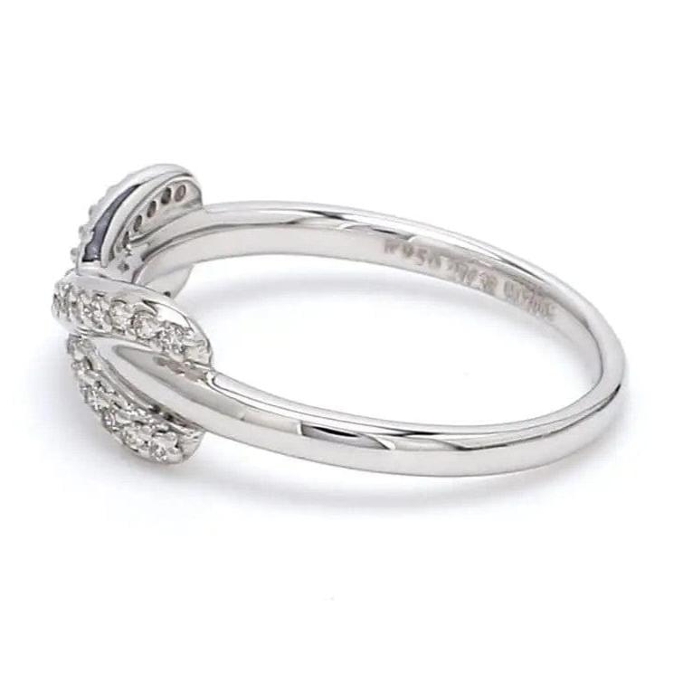 Jewelove™ Rings SI IJ / Women's Band only Infinity Platinum Ring with Diamonds for Women JL PT 460