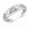Platinum Diamond Rings for Men - Infinity Solitaire Ring For Men In Platinum JL PT 444
