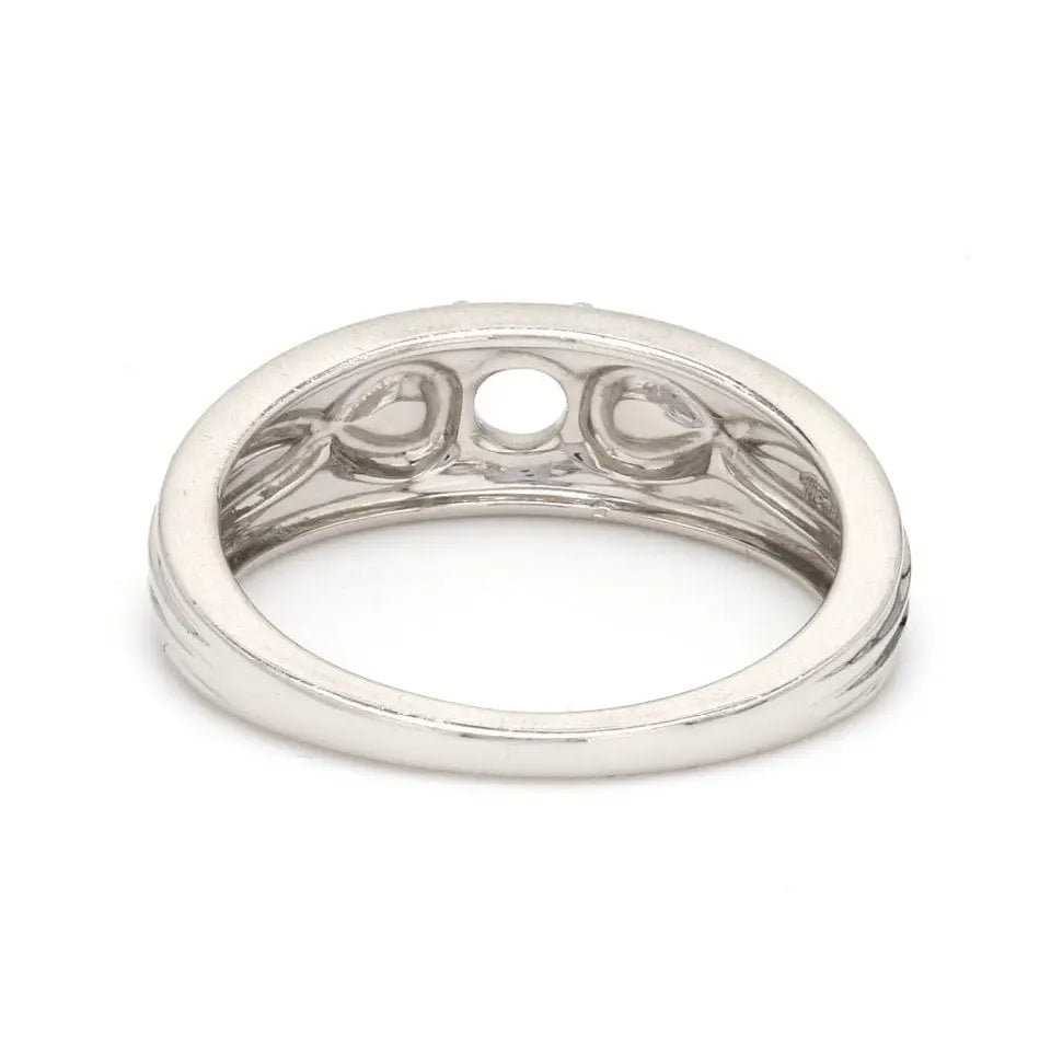 Infinity Solitaire Engagement Ring Mounting in Platinum JL PT 444-M