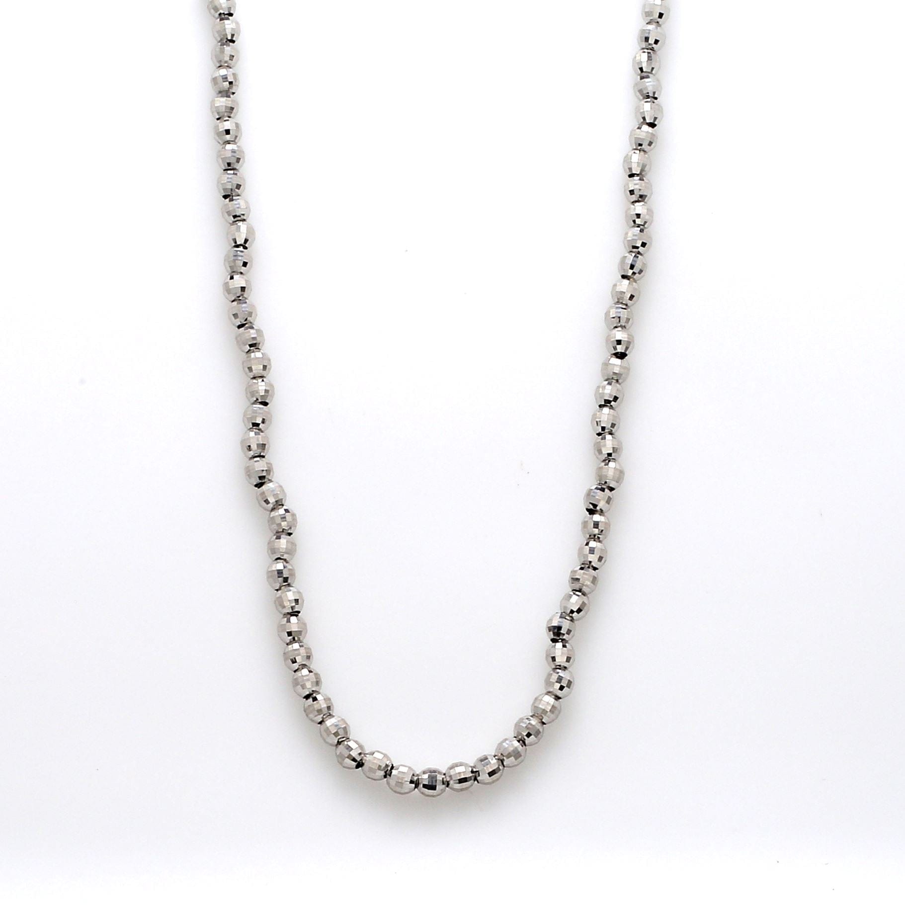 Sterling Silver Diamond Cut Rope Chain Necklace 2.5mm (Gauge 050). -  Kingscrossjewelry.com
