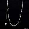 Jewelove™ Chains 16 + 2 inches Japanese 2.5mm Platinum Chain with Diamond Cut Balls JL PT 742-A