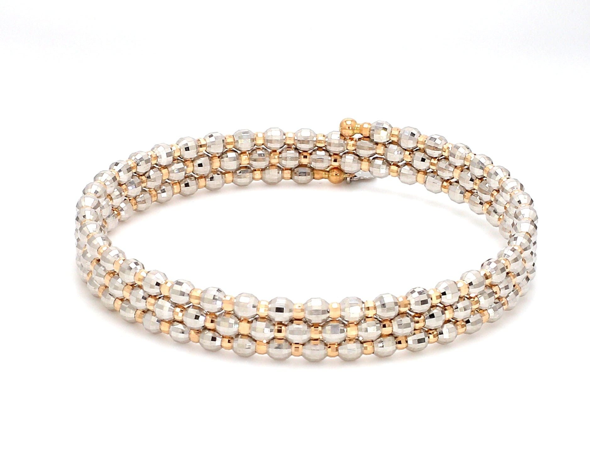 18K SAUDI GOLD TRI COLOR BALL BRACELET Womens Fashion Jewelry   Organizers Bracelets on Carousell