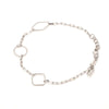 Jewelove™ Bangles & Bracelets Bracelet Japanese 3 Shape Links Platinum Bracelet for Women JL PTB 1157