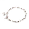 Jewelove™ Bangles & Bracelets Japanese 4mm Links Platinum Bracelet for Women JL PTB 1161