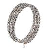 Jewelove™ Bangles & Bracelets Single Japanese 5-row Platinum & Rose Gold Bracelet for Women with Diamond Cut Balls JL PTB 772